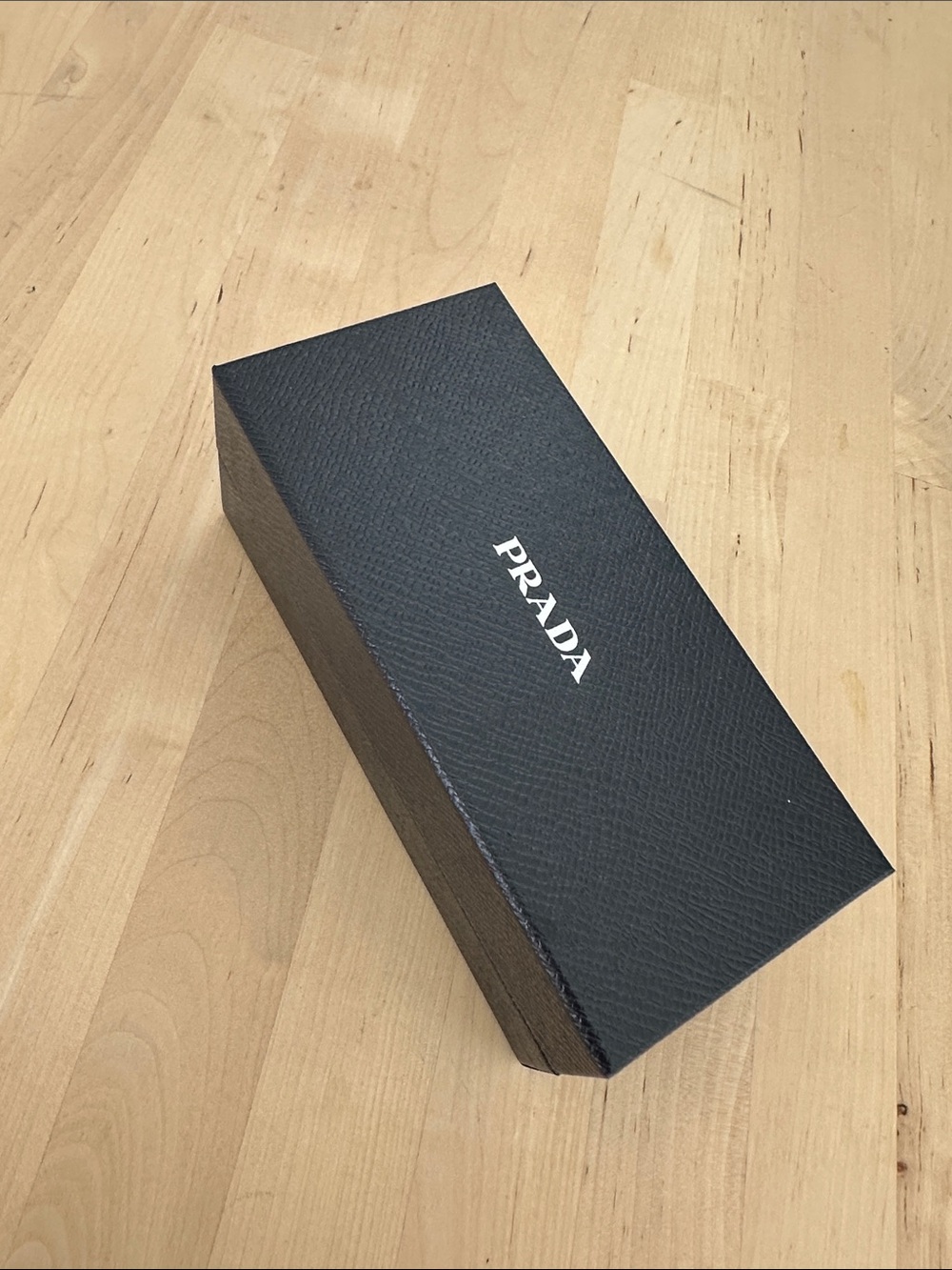 Prada Black Eyewear/Accessory Box with White Logo